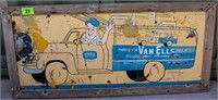 Vintage 1940s American Painted Sign Window, Awning