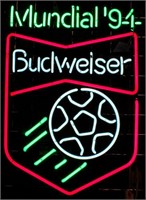Neon Lighted Sign "Mundial 94 Budweiser"