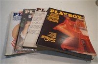 PLAYBOY - 4 Back Issues 1970's III