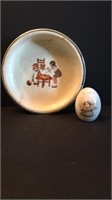 Vintage Bowl & Egg