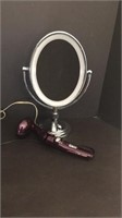 Lighted Mirror & Hair Curler