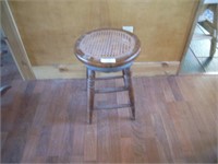 small antique oak stool