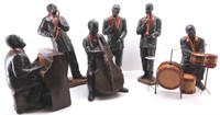 Black Americana Jazz Band Figurine Set