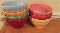 7 5.5" Anthropology colorful bowls