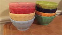 8 5.5" Anthropology colorful bowls