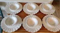 Grace dinner plates 12" and bowls 7" set of 6