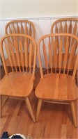 Set of 4 wooden kitchen chairs. Richardson