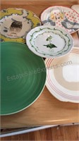 Lot of five plates