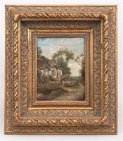 H. Church, Landscape With Cottage