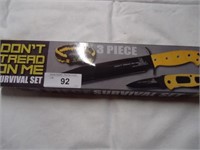 Dont Tread on Me 3pc Knife Set