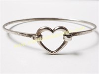 James Avery Sterling Heart Hammered
