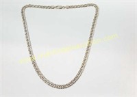 Double Curb Link Sterling Silver Chain