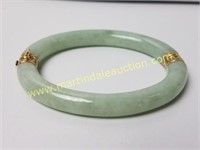 14K Gold Jade Cuff/Bracelet