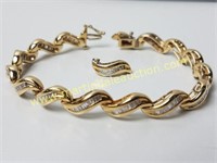 14K Gold Diamond Bracelet