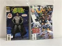 Two Marvel comic books