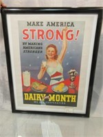 1941 Dairy Ad Poster