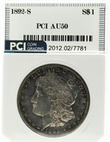 1892-S AU50 Silver Dollar *RARE Key Date