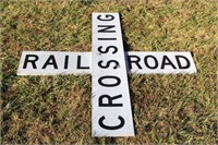 RAILROAD CROSSBUK CROSSING SIGN