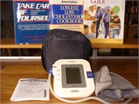 Blood Pressure Monitor, Cuff & 3 Health Books