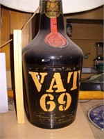 Vintage VAT 69 Whiskey Bottle Lamp