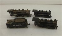 3 Railroad Engines and 1 Coal Car (Small Gauge)