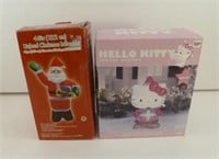 Lighted Inflatables: Santa is New in Box; Hello