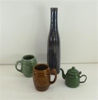 Misc. Items - Pottery Bottle Vase, Old Hull