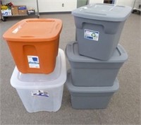 5 Nice Tubs with Lids