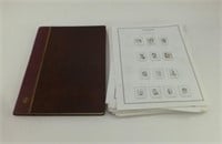 Stamp Book with Stamps & Loose Sheets W/ Some