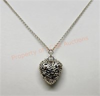 Heart Shaped Necklace with Long Chain