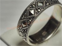 Sterling Silver Marasite Ring