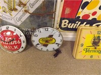 Vintage NuGrape Soda Round Pam Clock