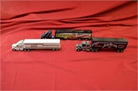 (3) 1:64 Scale Tractor Trailers