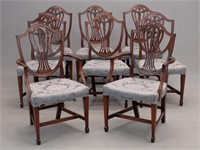 Set Of (6) 19th c. Federal Chairs