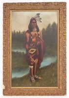 19th c. Painting Native American