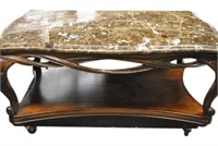 Large Marble Top Coffee Table