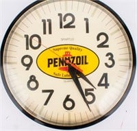 Vintage Pennzoil Oil & Gas Quartz Wall Clock