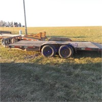 18ft bumper hitch trailer, tilt deck