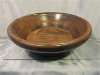 Large Turned Wood Bowl
