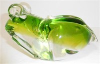 Lot #190 Art glass frog
