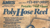 Ames PolyHose Reel Portable/Wall Mount
