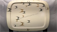 Vintage Tray Tables, Lith-o-ware Chicago Metal TV