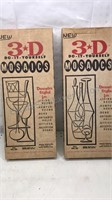 Vintage 3D Decorative DIY Mosaic Kits 2 kits by