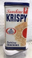 Sunshine Krispy Saltine Cracker Tin Container 4