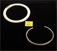 2- Cuff and bangle bracelets marked Tiffany