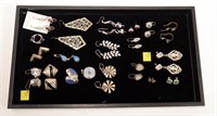 Lot,Assorted Sterling Silver earrings and pendant