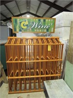 Double Sided Wooden Wine Rack