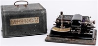 Vintage Mignon Mechanical Index Typewriter