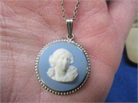 sterling wedgwood pendant necklace
