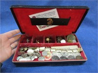jewelry box -ten commandments bracelet -crosses